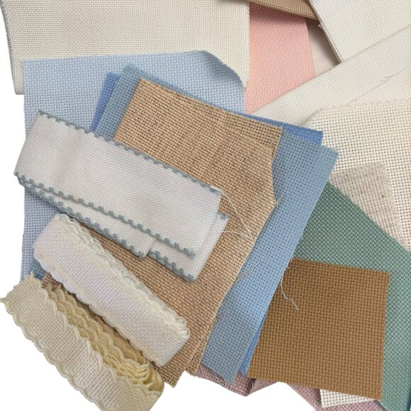 Counted Cross Stitch Pieces Lot Various Sizes and Colors Great for Small Crafts - Picture 4 of 5